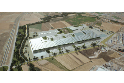 Recreación de la fábrica Inobat en Valladolid