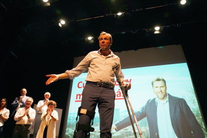 Óscar Puente, presenta el programa electoral del PSOE 'Valladolid, mejor que nunca'. -ICAL