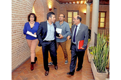 Andrés, Rodríguez, De la Rosa y Martín Pascual en una imagen de archivo-Santiago G. del Campo