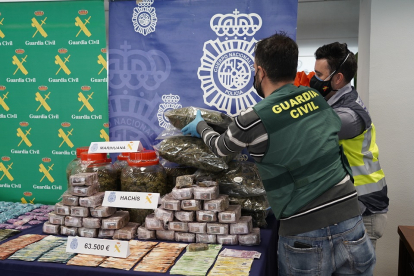 Operación Ícaro en la que se han incautado 67 kilogramos de sustancias estupefacientes con un valor en el mercado ilícito de más de 711.000 euros.- ICAL