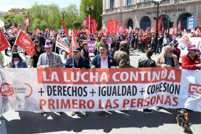 Manifestación 1º de mayo en Burgos.-ICAL
