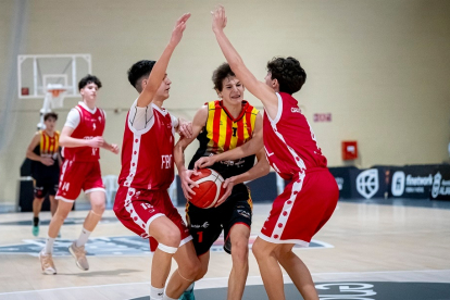 Imagen del duelo de Castilla y León ante Baleares en cadete masculino. / FEB