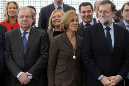 El presidente de la Junta, Juan Vicente Herrera, participa en una reunión de Mariano Rajoy con dirigentes autonómicos-ICAL