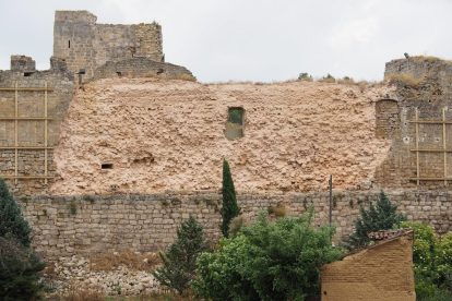 Zona del muro suroeste desprendido en 2016. / JCYL