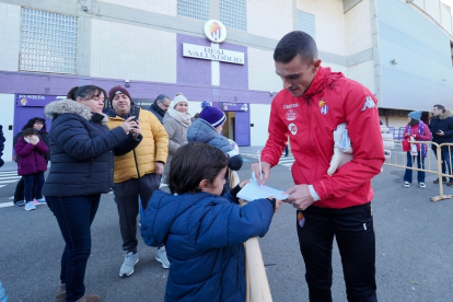 Entrenamiento del Día de Reyes del Real Valladolid. / Photogenic/Miguel Ángel Santos