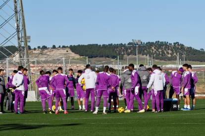 Entrenamiento del Día de Reyes del Real Valladolid. / Photogenic/Miguel Ángel Santos