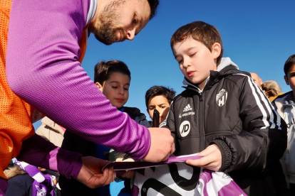 Entrenamiento del Día de Reyes del Real Valladolid. / Photogenic/Miguel Ángel Santos