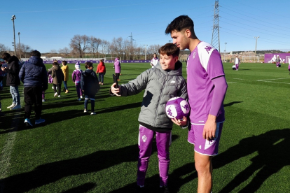 Entrenamiento del Día de Reyes del Real Valladolid. / Photogenic/Miguel Ángel Santos