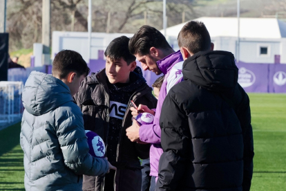 Entrenamiento del Día de Reyes del Real Valladolid. / Photogenic/Miguel Ángel Santos