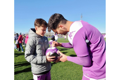 Entrenamiento del Día de Reyes del Real Valladolid. / Photogenic/Miguel Ángel Santos