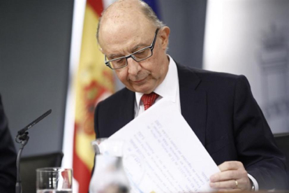 El Ministro de Hacienda, Cristóbal Montoro.-EUROPA PRESS
