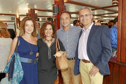 Marta Rodríguez, Carmela Álvarez, Julio Maestro (Ibergass) y Carlos Burgos (Club Emprende).
