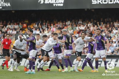 Imagen del Valencia-Real Valladolid en Mestalla. / LALIGA