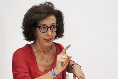 Mercedes Cantalapiedra, concejal de Ayuntamiento de Valladolid y candidata al Congreso de los Diputados por Valladolid. Photogenic/Miguel Ángel Santos