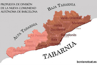 Mapa de Tabarnia.-/ PERIODICO (BARCELONA IS NOT CATALONIA)