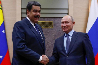 Encuentro de Putin y Nicolás Maduro, el pasado diciembre, en Moscú.-MAXIM SHEMETOV (REUTERS)