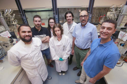 Miembros del equipo de la Universidad de Burgos implicados en el proyecto de investigación sobre la diabetes.-RAÚL G. OCHOA