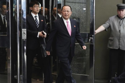 El ministro de Exteriores norcoreano, Ri Yong Ho-AP / RICHARD DREW