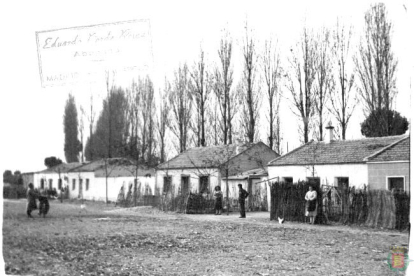 Grupo de casas en el barrio Cañada Real en 1953.- ARCHIVO MUNICIPAL VALLADOLID