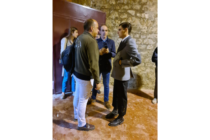 Estado de la plaza de Toros tras la lluvia. JOSÉ SALVADOR