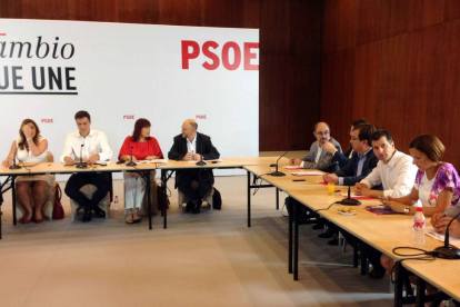 El secretario general del PSOE de Castilla y León, Luis Tudanca, asiste al Consejo Socialista de Política Federal que se celebra en Sevilla-ICAL