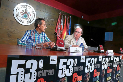 Javier Castán y José Ramón González, ayer-CARLOS BARRENA