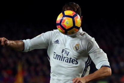 Cristiano Ronaldo, en el clásico del pasado sábado en el Camp Nou.-REUTERS / SERGIO PÉREZ