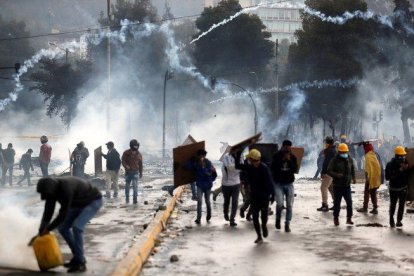 La tranquilidad volvió a Quito tras once días de violentas protestas.-EFE