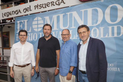 El grupo PSOE de Valladolid, Óscar Puente, Pedro Herrero, Luis Ángel Velez y Francisco Ferreira.- PHOTOGENIC