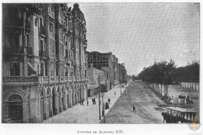 Avenida de Alfonso XIII hacia1905. ARCHIVO MUNICIPAL DE VALLADOLID