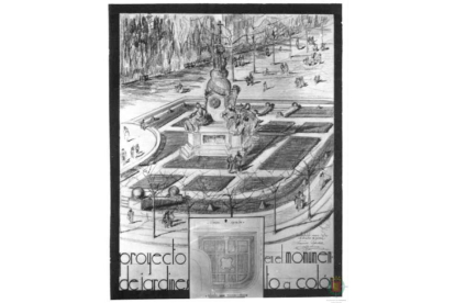 Proyecto jardines en la Estatua de Colón (1935). ARCHIVO MUNICIPAL DE VALLADOLID
