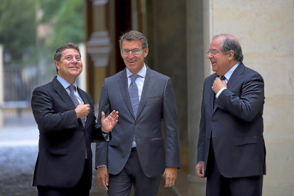 Los presidentes, Emiliano García Paje, Alberto Núñez Feijóo y Juan Vicente Herrera-ICAL