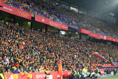 El estadio José Zorrilla disfrutó del partido España - Georgia el 19 de noviembre. -J.M. LOSTAU