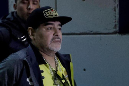 Maradona, en una imagen reciente.-EL PERIÓDICO