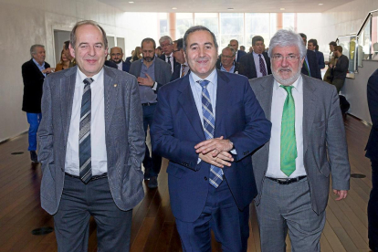 Congreso Somos Castilla y León Teodoro Hernández (CajaMar), Carlos Rico (Acor) y José Luis Álvarez ( Acor)