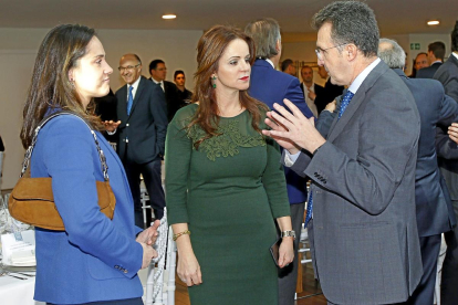 Congreso Somos Castilla y León Adriana Ulibarri, Silvia Clemente y José Luis Ulibarri.