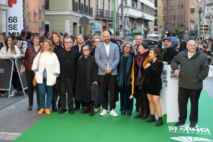 Integrantes de la Academia del Cine Europeo en la alfombra verde de inauguración de la 68 Seminci. -PHOTOGENIC