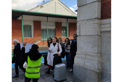 Cristina Castaño a su llegada a Valladolid para acudir a los Goya. -MARÍA BAUSELA