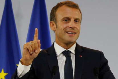 El presidente francés, Emmanuel Macron.-MICHEL EULER (EFE)