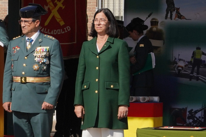 La subdelegada del Gobierno, Alicia Villar, durante los actos conmemorativos de de la festividad de la Virgen del Pilar, patrona de la Guardia Civil. Ical