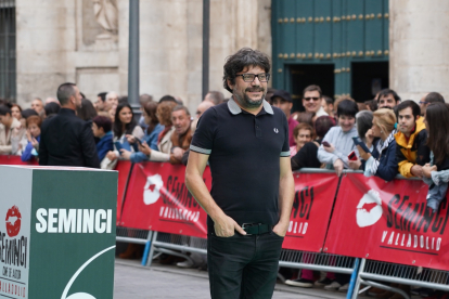 Santi Amodeo en la alfombra verde de la clausura de la 67ª Semana Internacional de Cine de Valladolid. -ICAL