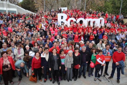Foto de un acto de campaña en Nou Barris de Barcelona en Comú.-RICARD CUGAT