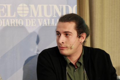 El director comercial de Bodegas César Príncipe, Juan Príncipe. Club de Prensa El Mundo – Diario de Castilla y León ‘Innovando desde la tradición en las empresas familiares’. -PHOTOGENIC