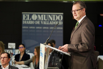 El consejero de Agricultura, Ganadería y Desarrollo Rural de la Junta de Castilla y León, Gerardo Dueñas, comparece en el Club de Prensa. Club de Prensa El Mundo – Diario de Castilla y León ‘Innovando desde la tradición en las empresas familiares’. -PHOTOGENIC