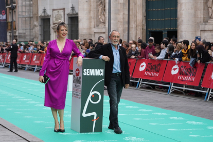 Alfombra verde de la clausura de la 67ª Semana Internacional de Cine de Valladolid. -ICAL