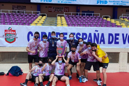 Equipo juvenil del VCV, subcampeón en la Copa de España. / E.M.