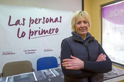 Pilar Baeza, la candidata que concurrirá en las elecciones como cabeza de lista de Podemos a la Alcaldía de Ávila.-ICAL