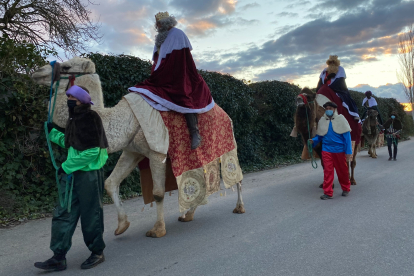 Los Reyes Magos, por las calles de Valdestillas el pasado 5 de enero. E. M.