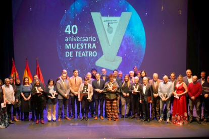 Gala de entrega de premios de la 40ª Muestra de Teatro de la Diputación de Valladolid, en el Teatro Zorrilla. ICAL