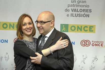 La presidenta del Consejo Territorial, Arancha Casado, con Miguel Díaz-Ical